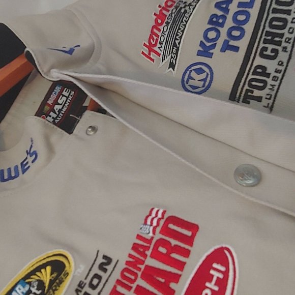 Nascar Chase Authentics Mens 3XL Jimmy Johnson Jacket Burnt Rubber Lowes Race - Picture 11 of 11